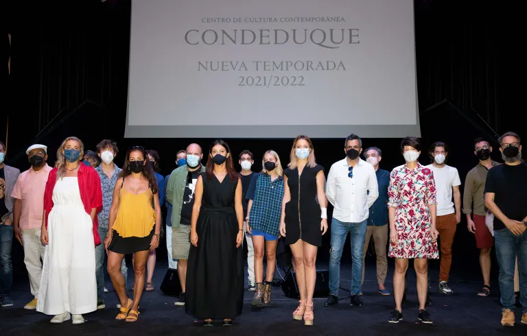 Foto de familia nueva temporada 2021-22 del Centro de Cultura Contemporánea Condeduque